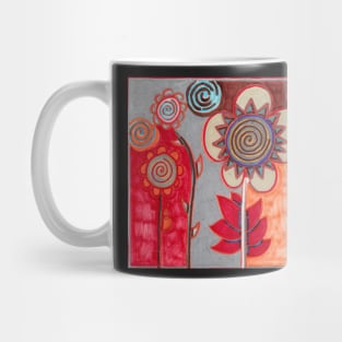 Spiraling Floral Beauty Mug